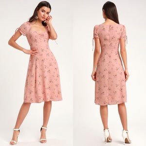 Lulus Floral Midi Dress